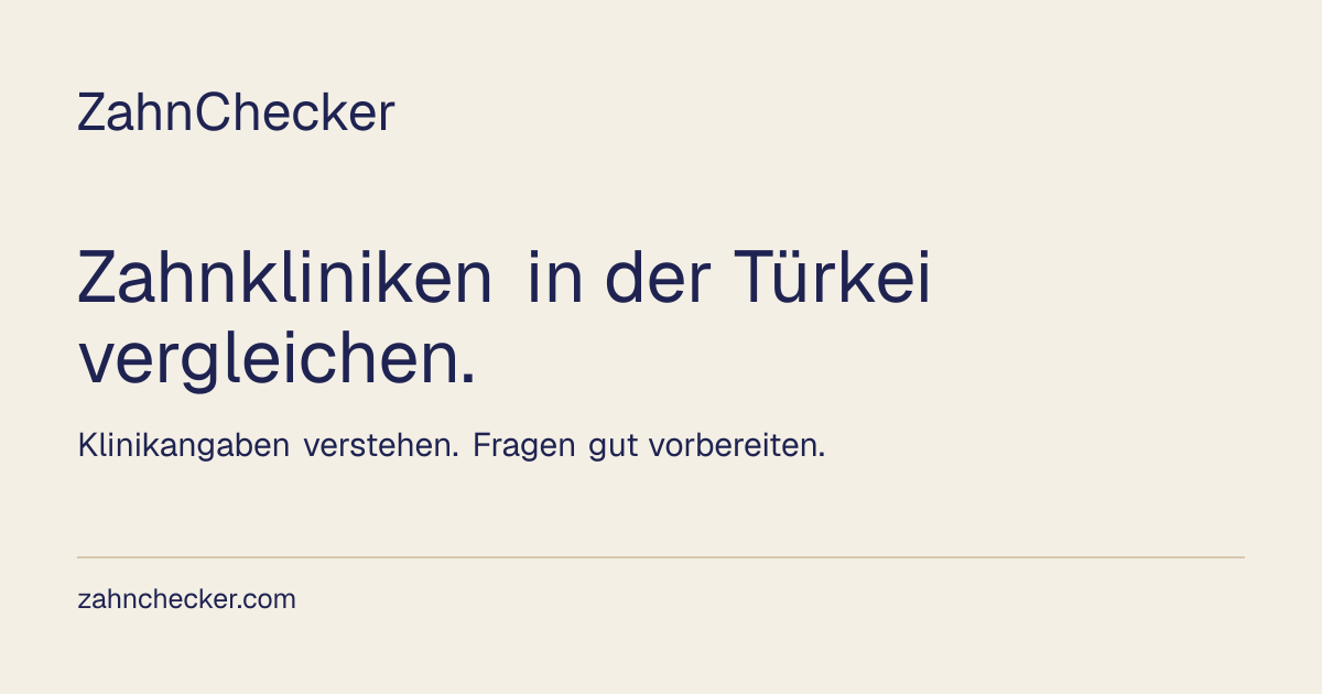 Hinweise auf Klinikprofilen verstehen | ZahnChecker